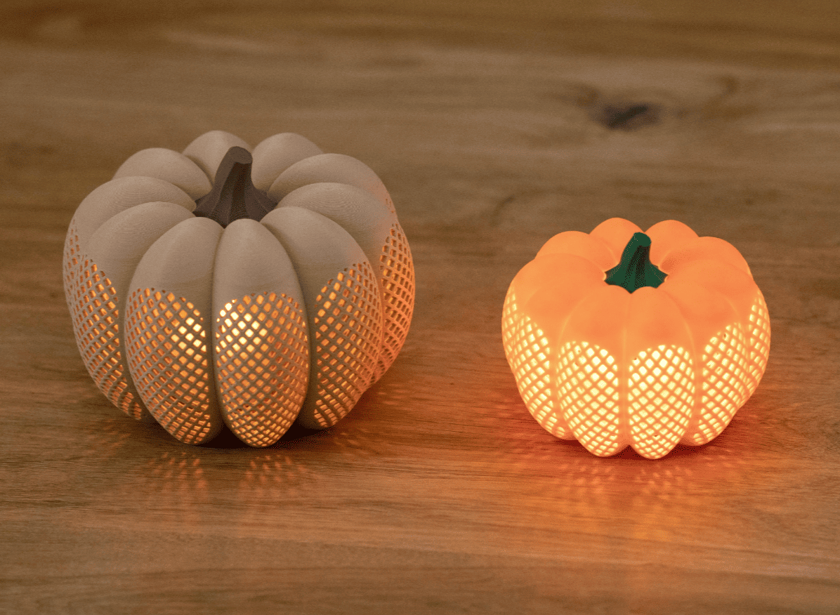 best halloween 3d models for 2026_3_halloween pumpkin tea light